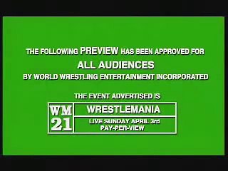 wrestle mania 21 commercial