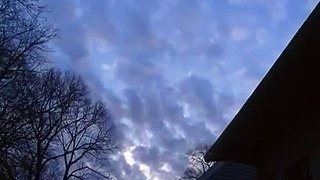 First Time Lapse Recording. Clouds Moving From Day To Night