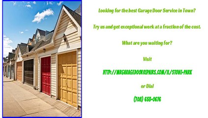 Garage Door Opener Repair Service in Stone Park, IL