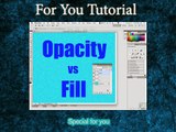 photoshop tutorials for beginners - Opacity Versus Fill