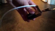 How to light a light bulb using 9 volt battery