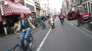 Bicycle commuting in Amsterdam