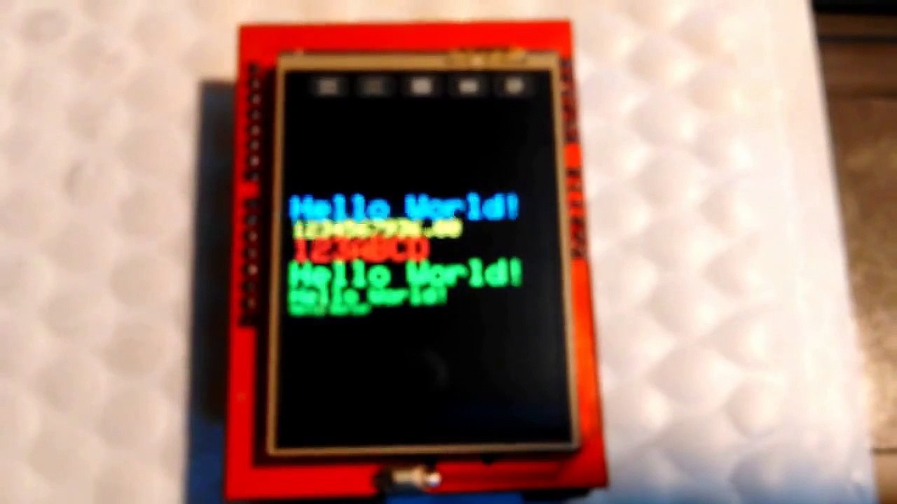 2.4" TFT LCD touch screen display for Arduino.