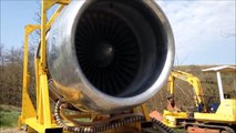 Rolls Royce RB211 Back Yard 747 Jet Engine Run Close Up and Personal