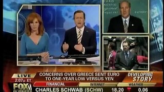 2/26/10 Peter Schiff on Fox - Greek Meltdown, Dollar and Euro