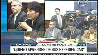 Fracasa reunión de Evo Morales con opositores para discutir nueva agenda nacional