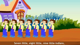 Ten Little Indians - 3D Animation English Nursery rhyme song for children with lyrics