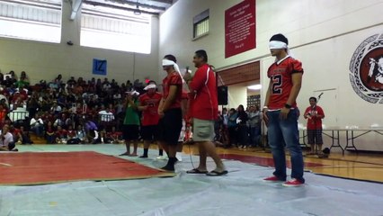 Cheerleaders Kiss the Football Players