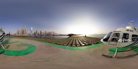 WOOW! На вертолете в Дубаи в 360 градусов! Панорамное видео путешествие!