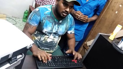 Computer typing comedy