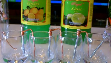 5 Homemade Batteries! (vinegar,lemon,lime,salt,water) DIY run lights/clocks/buzzers! w/volt&amp test