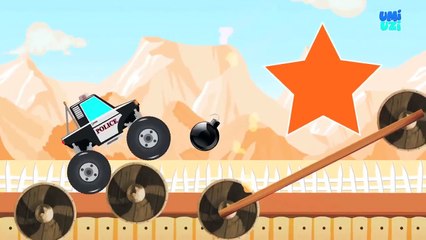 Learn Shapes & Numbers with Toy Monster Trucks with Blippi
