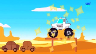 Atomic Rider Monster Truck Teaching Numbers 1 to 10 - Learning to Count Video for Kids