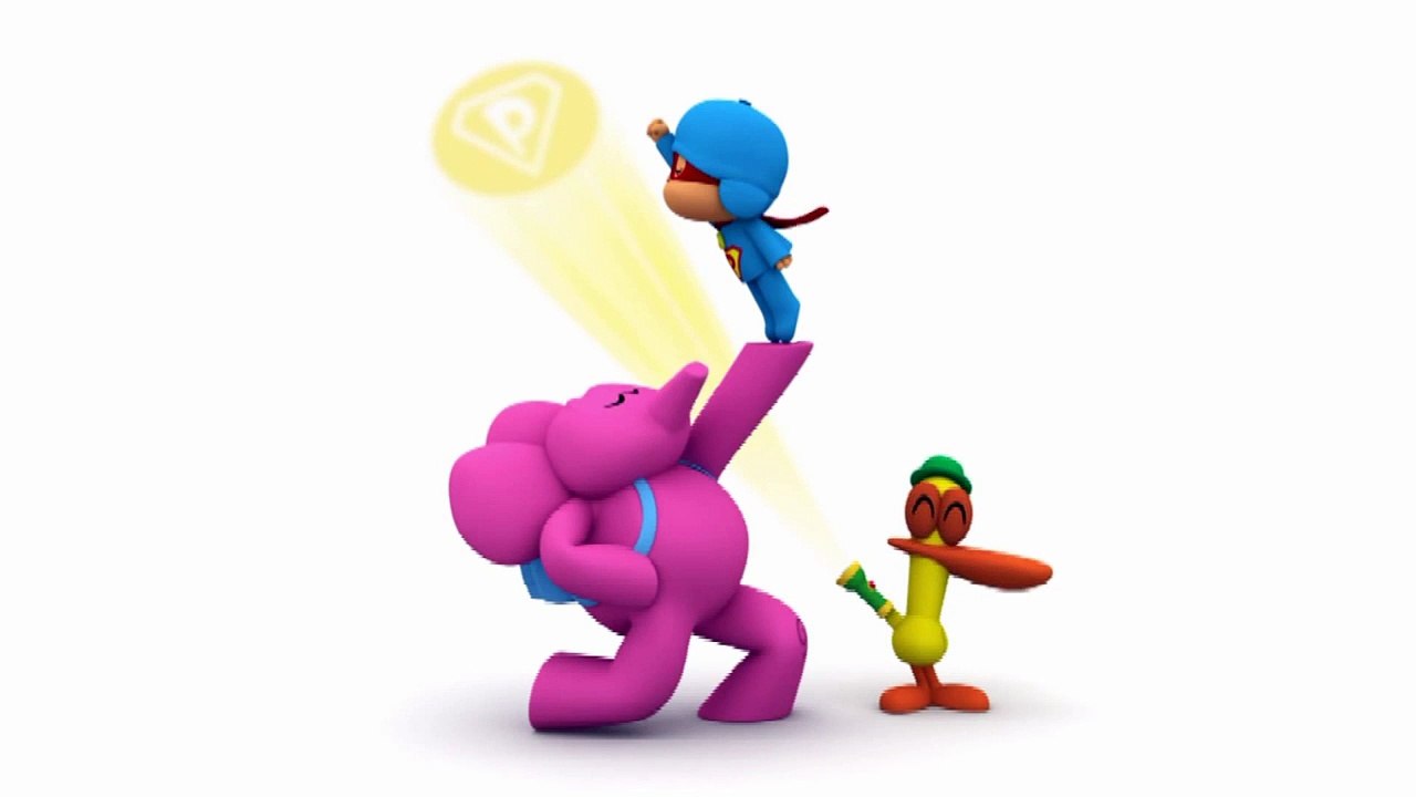 Super Pocoyo reminds us to brush our teeth every day
