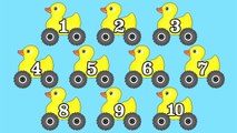 Rubber Duck Monster Trucks Teaching Numbers 1 to 10   Learning Numbers for Kids | song for children