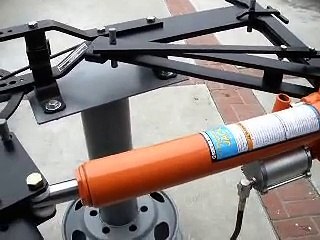 Hossfeld bender #2 with hydraulic home-made conversion