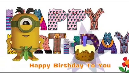♫ ♫♫♫♫♫♫ Happy Birthday Song Minions Banana   Kids Songs Baby Songs and Nursery Rhymes for Kids