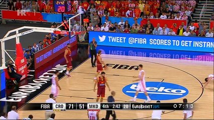 Hrvatska - Makedonija 73-55, izvješće (EP), 08.09.2015. HD
