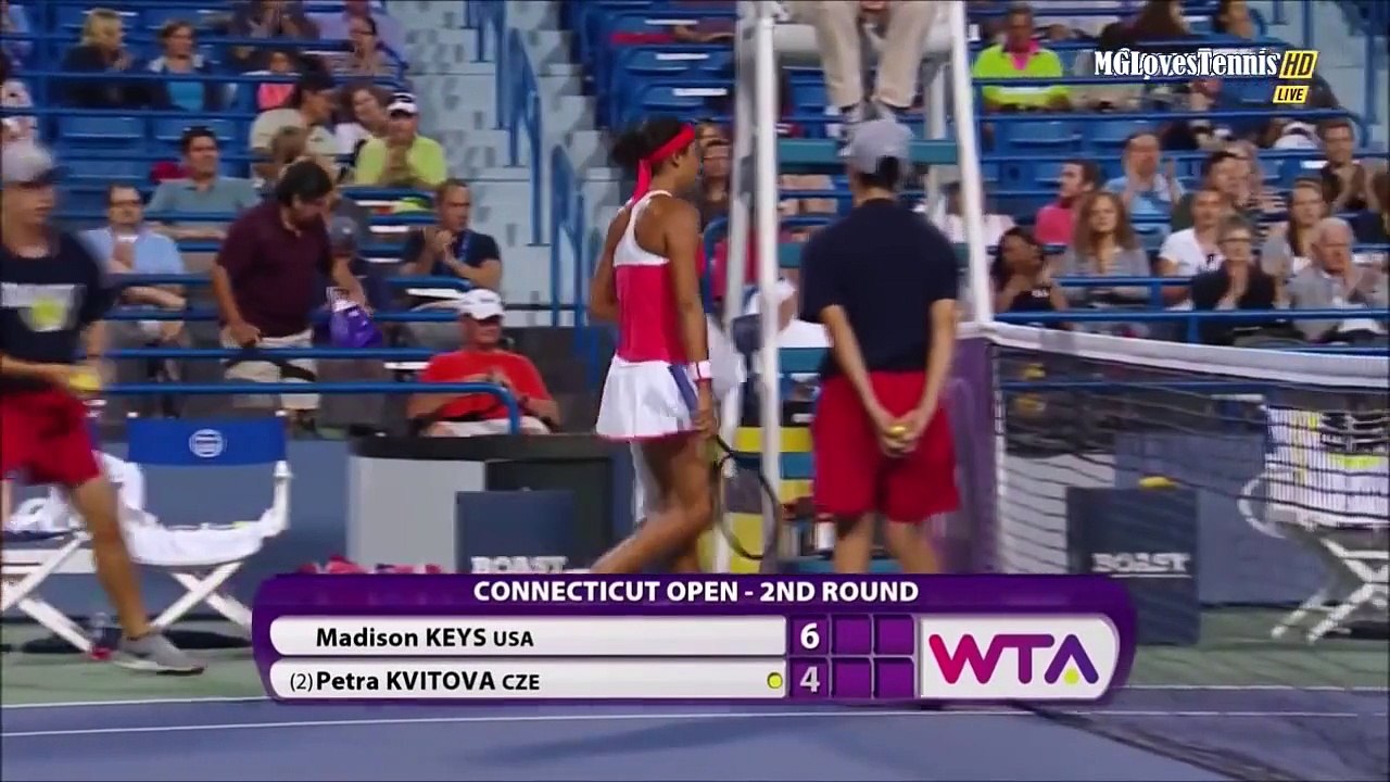 Keys vs Kvitova New Haven 2015 Highlights