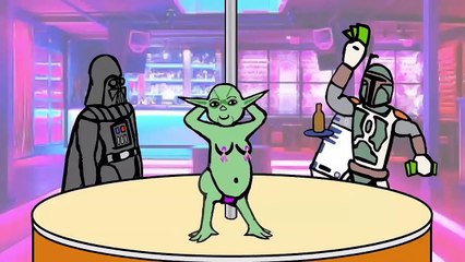 Star Wars Parody Cartoon: Gentlemen's Club Yoda