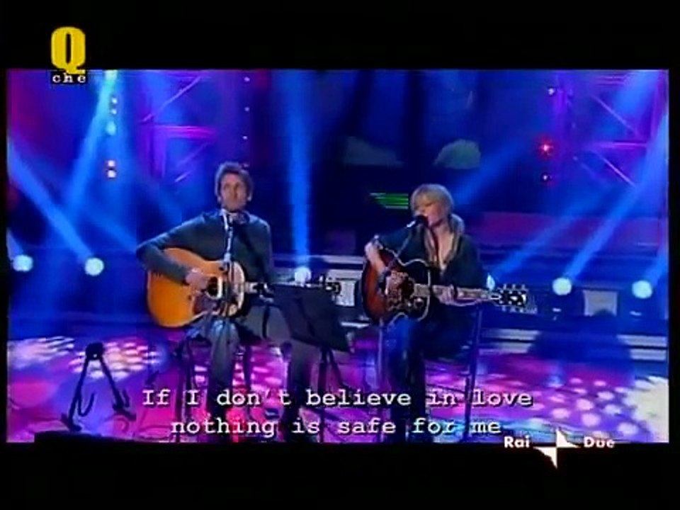 Dido   Don't Believe in Love Live Acoustic @Quelli che    Italian TV