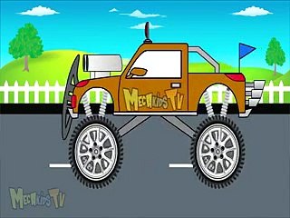 Orange truck -  Monster Trucks For Childre