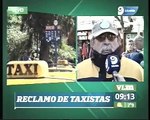 Los taxistas reclaman en la Legislatura mendocina y piden la renuncia de Gustavo Cairo.