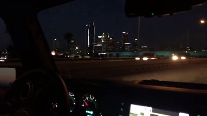Driving In Downtown L.A At Night