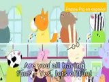 Peppa Pig Cartoon Gym Class with subtitle