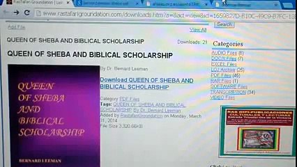 P2 Ethiopia's Queen of Sheba & Biblical Scholarship @BernardLeeman Kebra Nagast #RasTafari @LOJS