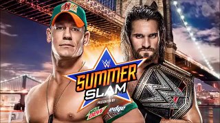 WWE SummerSlam 23/08/15 John Cena vs Seth Rollins Title for Title