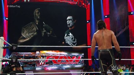 WWE- Sting Destroys Seth Rollins Statue and plays Mind Games