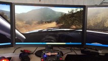 Dirt rally test 3 monitors and rev burner