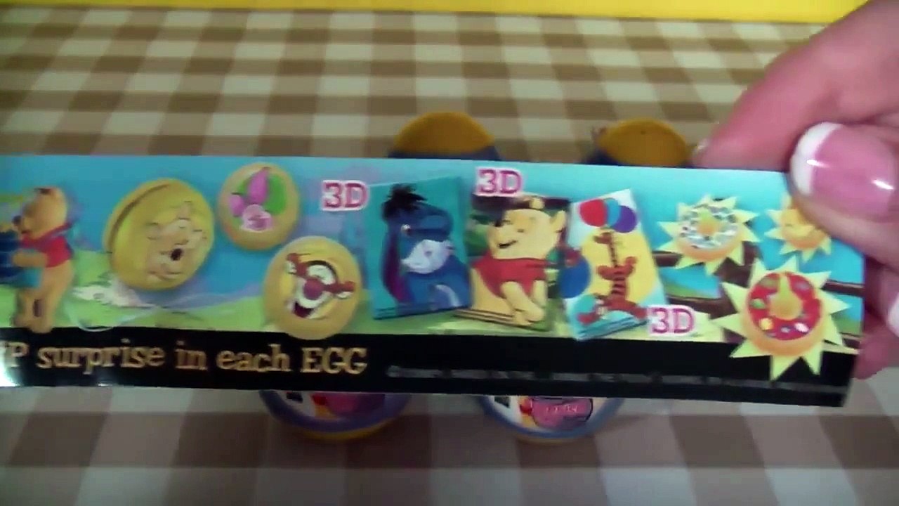 5 Winnie The Pooh Surprise Eggs featuring Piglet Tigger and Eeyore