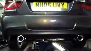 bmw e90 320d with dual stainless steel exhaust system from styledynamics 0208 561 0001