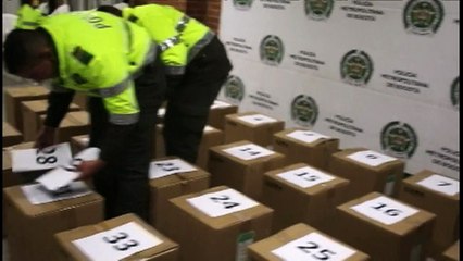 Quase uma tonelada de cocaína é apreendida na Colômbia