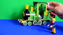 Fireman Sam Peppa pig Episode Greendale Train Postman Pat Play doh Gorge Pig