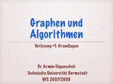 Graphen & Algorithmen: Kapitel 1 - Grundlagen (1)