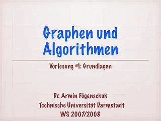 Grundlagen der Graphen und Algorithmen: Kapitel 1 🧩
