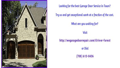 River Forest, IL Garage Door Repair Service