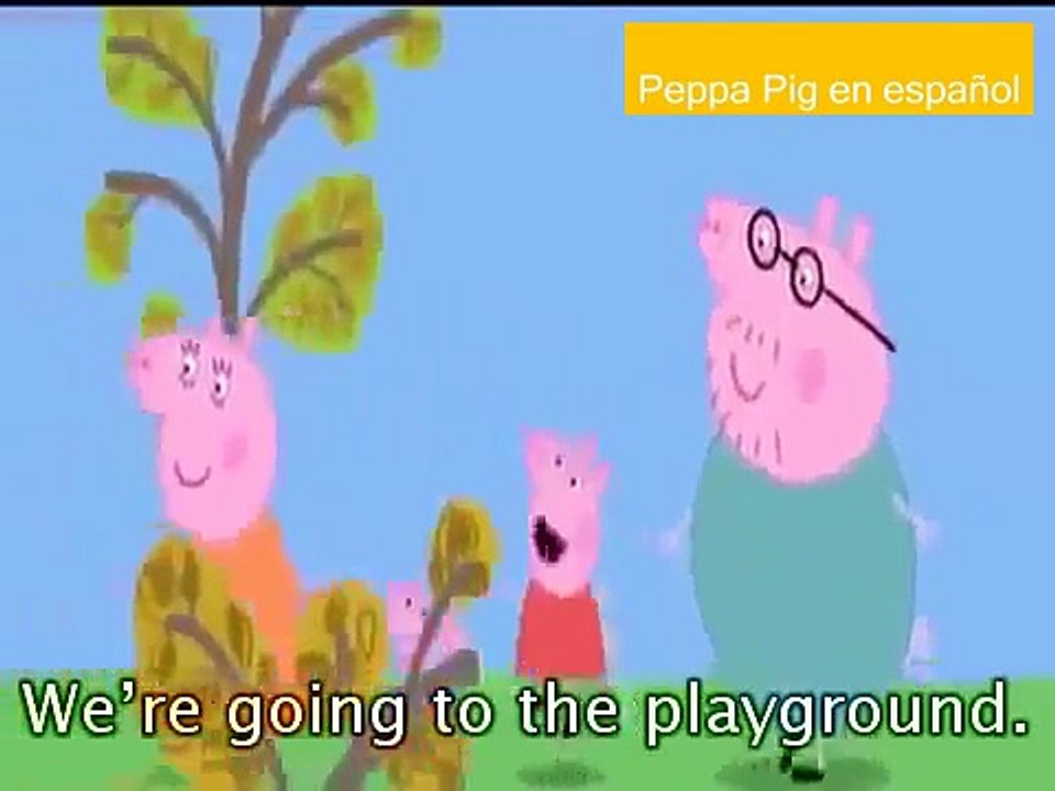 Peppa Pig Cartoon Foggy Day with subtitle
