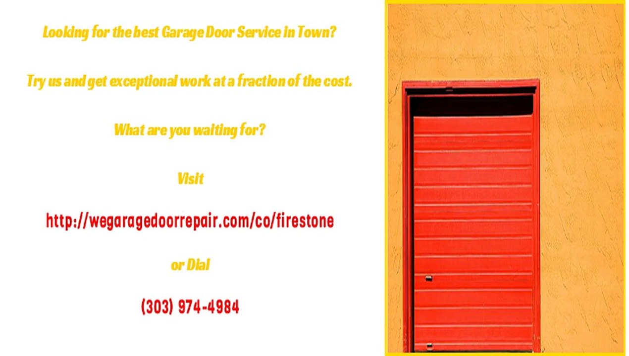 Garage Door Repair Service in Firestone, CO