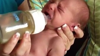 feed a breast fed baby a bottle
