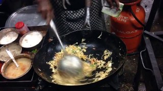 Indian Street Food   Egg Fried Rice In Chennai