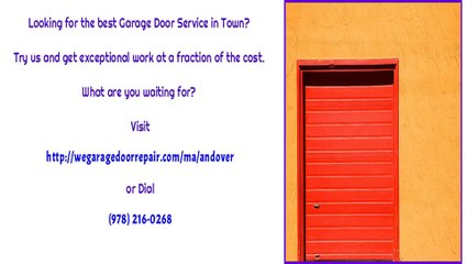 Andover, MA Garage Door Repair Service