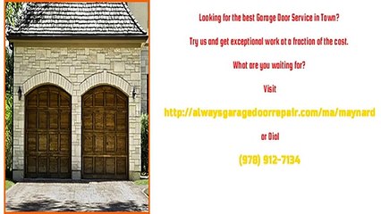 Garage Door Repair Technicians in Maynard, MA
