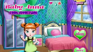 Frozen - Baby Anna Room Decoration - Full Game for Kids