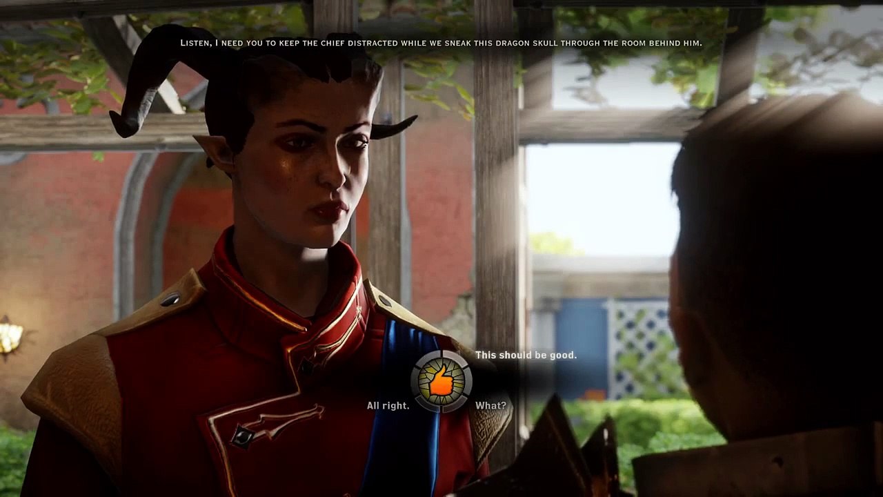 DRAGON AGE INQUISITION TRESPASSER DLC: Adaar and Iron Bull romance