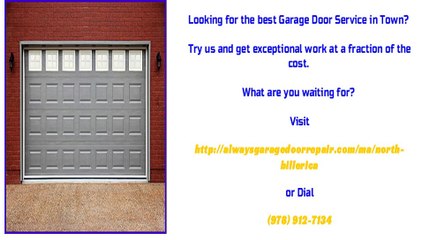 North Billerica, MA Garage Door Installation