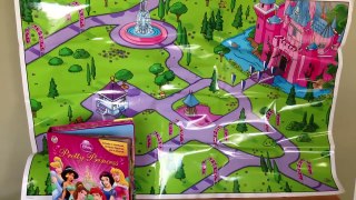 2013  Disney Pretty Princess  12 Figurines  Playmate map   Storybook   My busy books